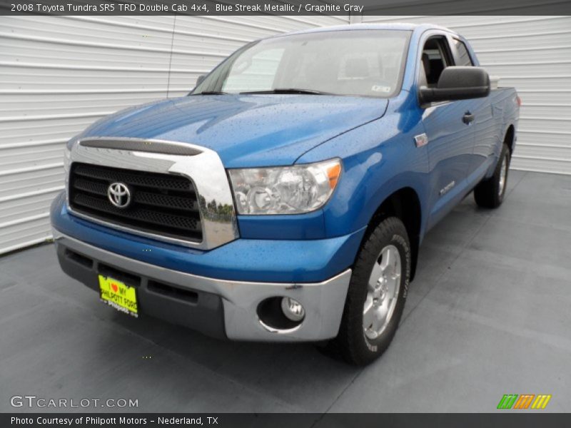 Blue Streak Metallic / Graphite Gray 2008 Toyota Tundra SR5 TRD Double Cab 4x4