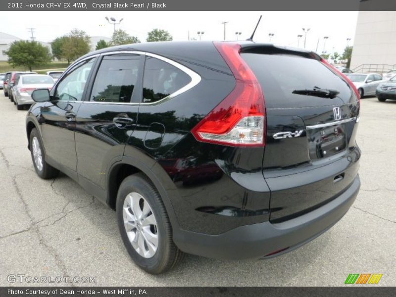 Crystal Black Pearl / Black 2012 Honda CR-V EX 4WD