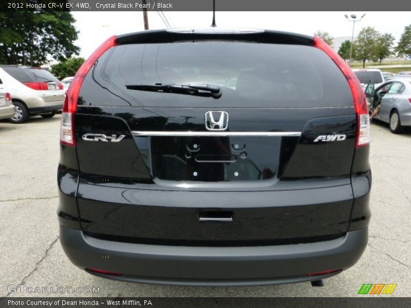 Crystal Black Pearl / Black 2012 Honda CR-V EX 4WD