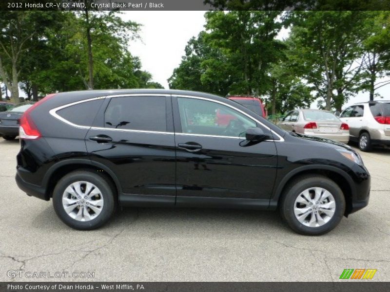 Crystal Black Pearl / Black 2012 Honda CR-V EX 4WD