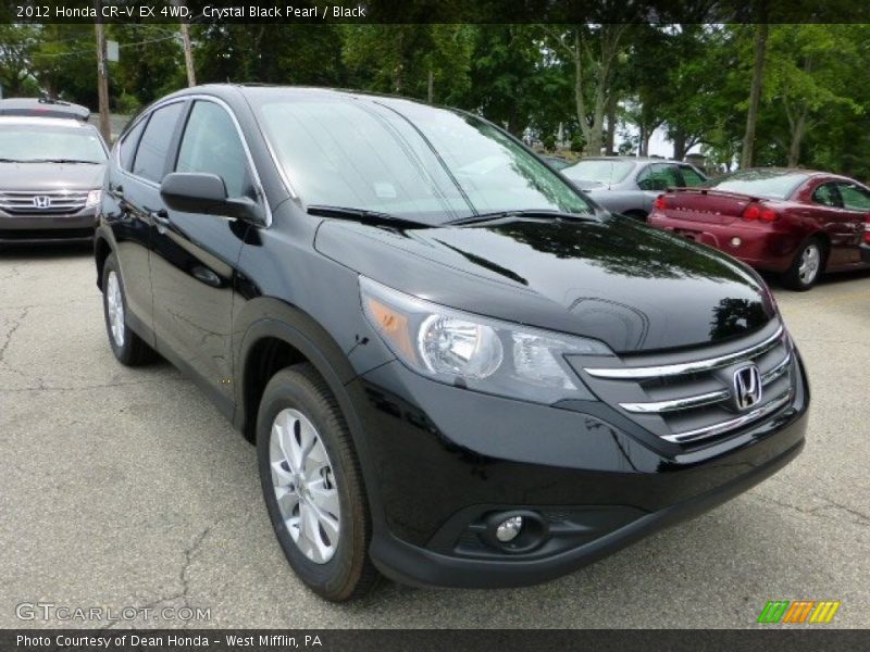 Crystal Black Pearl / Black 2012 Honda CR-V EX 4WD