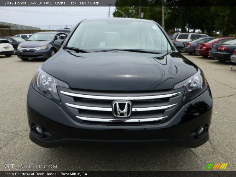 Crystal Black Pearl / Black 2012 Honda CR-V EX 4WD