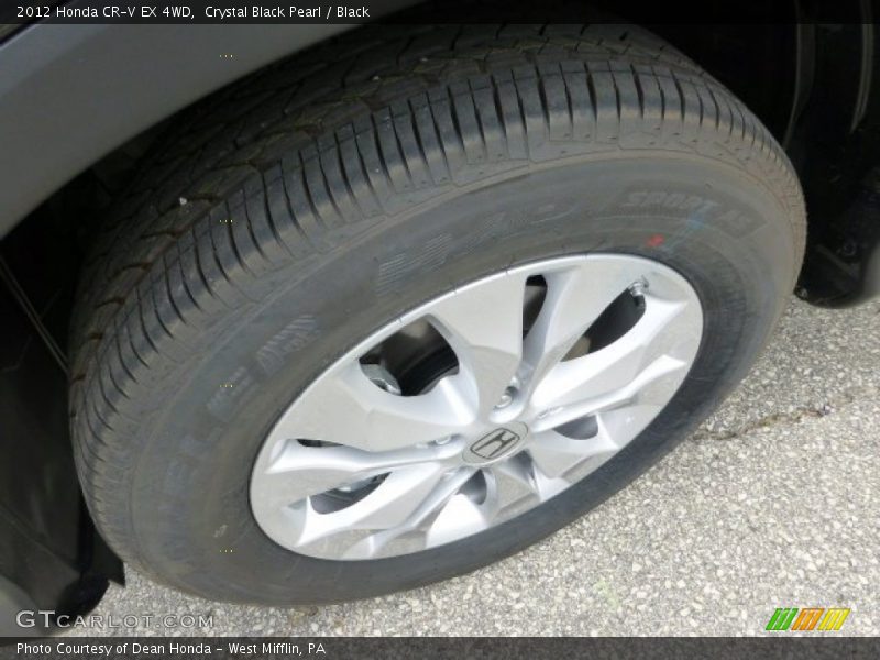 Crystal Black Pearl / Black 2012 Honda CR-V EX 4WD