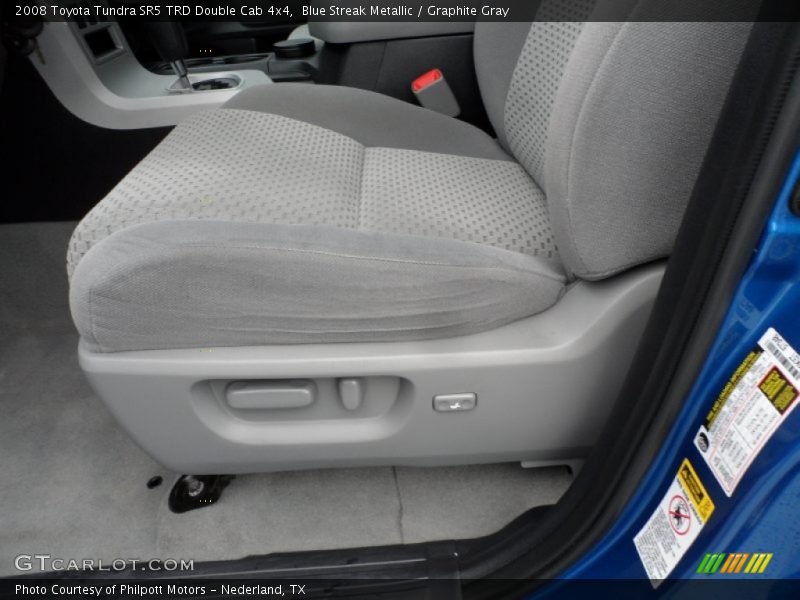 Blue Streak Metallic / Graphite Gray 2008 Toyota Tundra SR5 TRD Double Cab 4x4