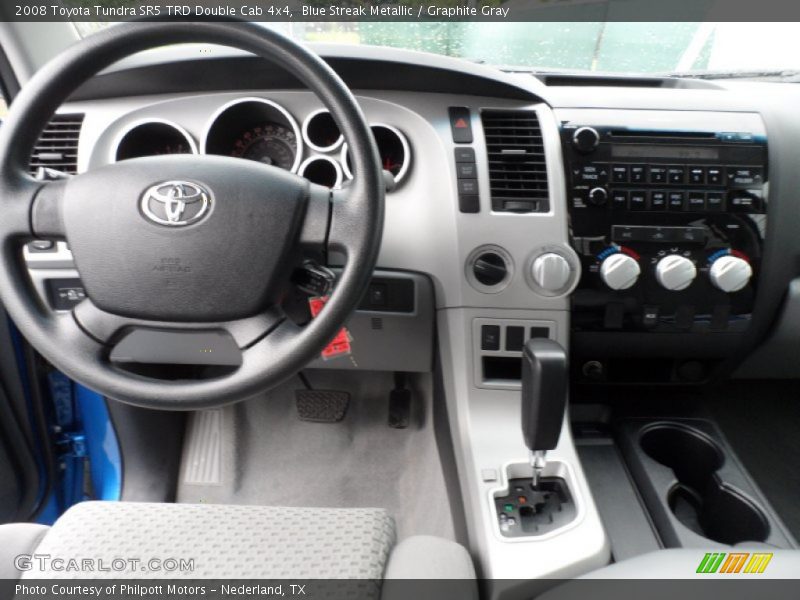 Blue Streak Metallic / Graphite Gray 2008 Toyota Tundra SR5 TRD Double Cab 4x4