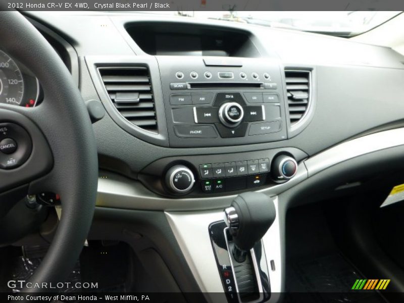 Crystal Black Pearl / Black 2012 Honda CR-V EX 4WD