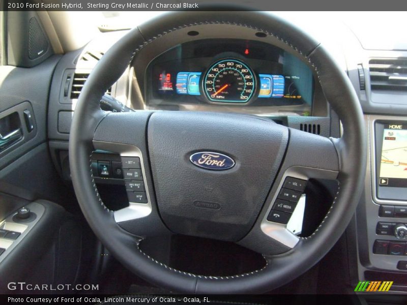 Sterling Grey Metallic / Charcoal Black 2010 Ford Fusion Hybrid