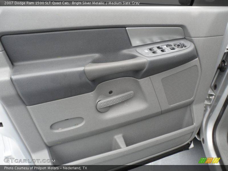 Bright Silver Metallic / Medium Slate Gray 2007 Dodge Ram 1500 SLT Quad Cab