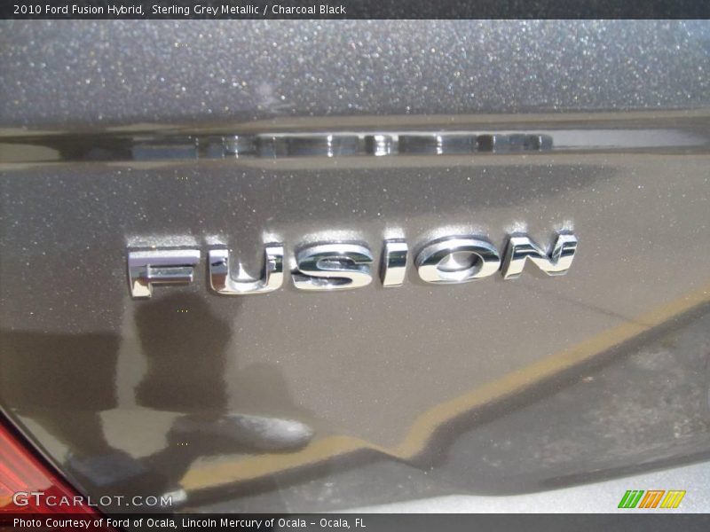 Sterling Grey Metallic / Charcoal Black 2010 Ford Fusion Hybrid