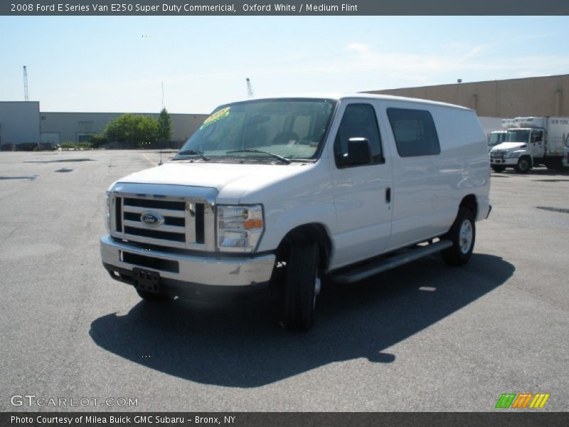 Oxford White / Medium Flint 2008 Ford E Series Van E250 Super Duty Commericial