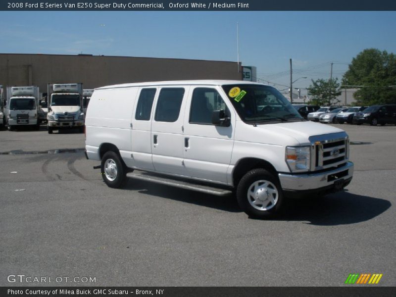 Oxford White / Medium Flint 2008 Ford E Series Van E250 Super Duty Commericial