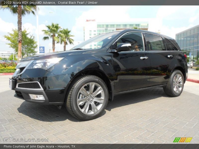 Crystal Black Pearl / Umber 2012 Acura MDX SH-AWD Advance