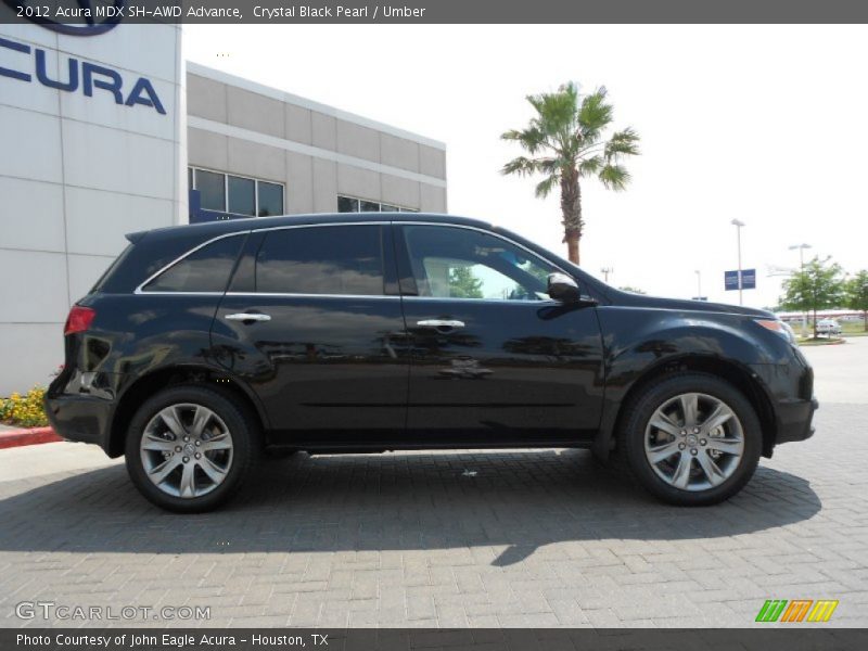 Crystal Black Pearl / Umber 2012 Acura MDX SH-AWD Advance