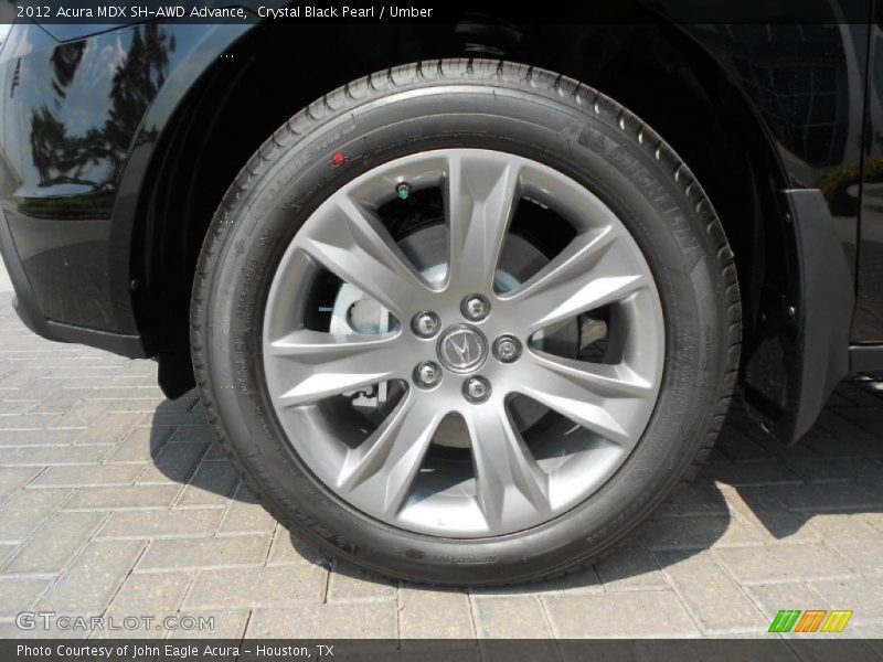 Crystal Black Pearl / Umber 2012 Acura MDX SH-AWD Advance