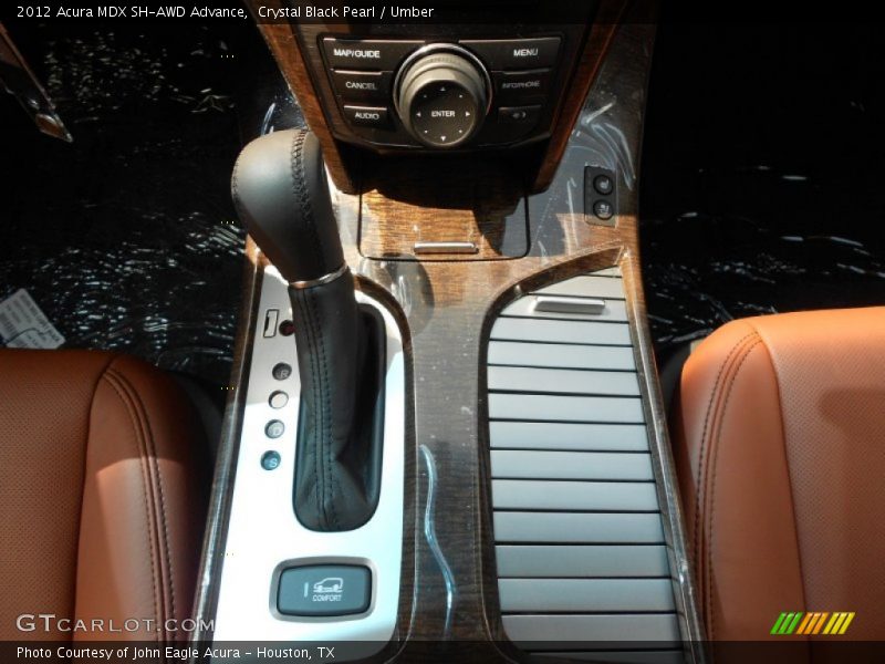 Crystal Black Pearl / Umber 2012 Acura MDX SH-AWD Advance
