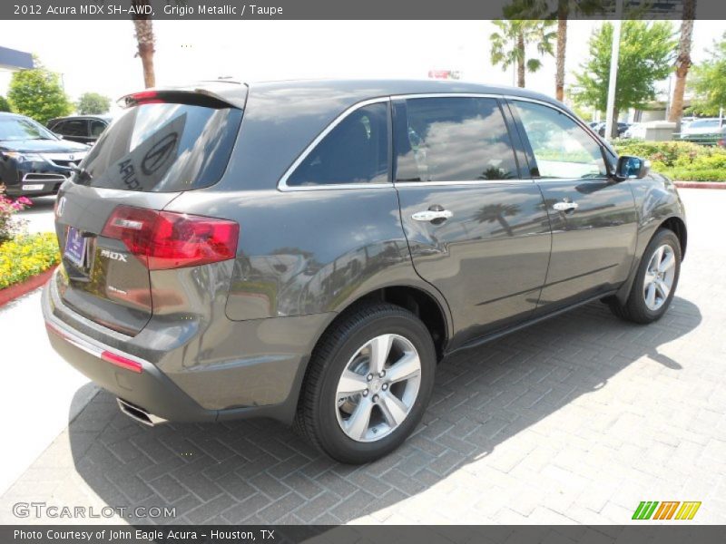 Grigio Metallic / Taupe 2012 Acura MDX SH-AWD