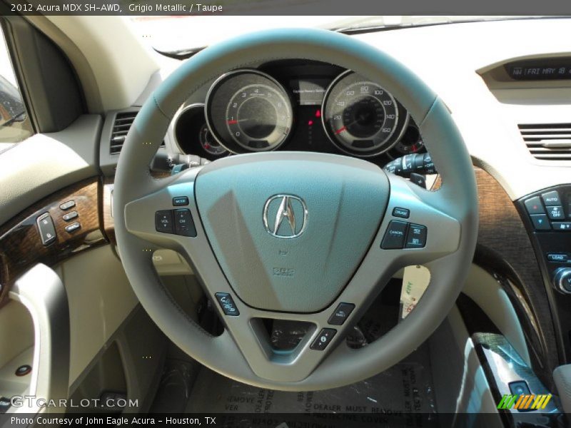 Grigio Metallic / Taupe 2012 Acura MDX SH-AWD
