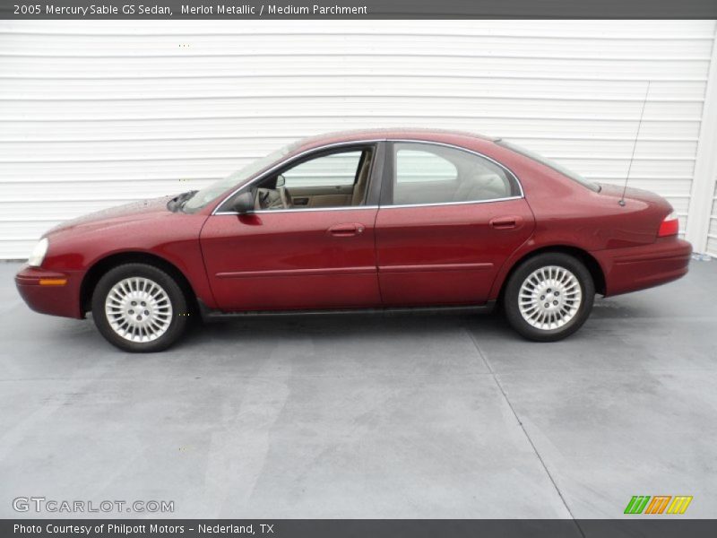Merlot Metallic / Medium Parchment 2005 Mercury Sable GS Sedan