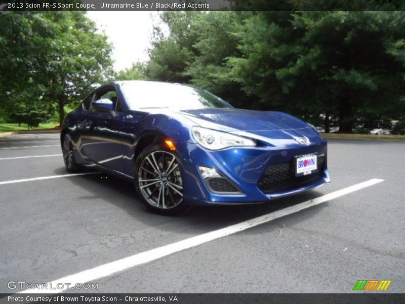 Ultramarine Blue / Black/Red Accents 2013 Scion FR-S Sport Coupe