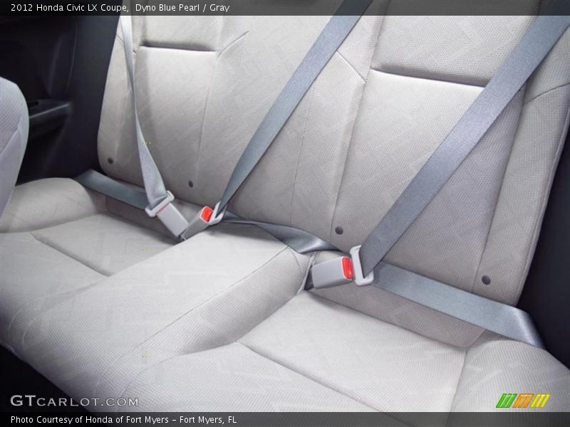 Dyno Blue Pearl / Gray 2012 Honda Civic LX Coupe