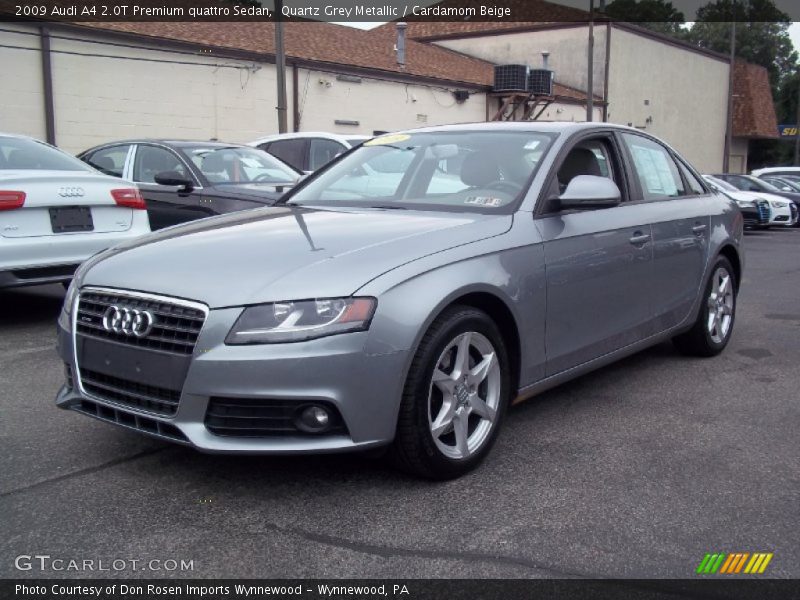 Quartz Grey Metallic / Cardamom Beige 2009 Audi A4 2.0T Premium quattro Sedan