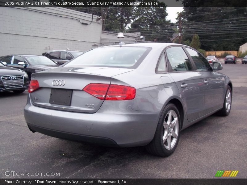 Quartz Grey Metallic / Cardamom Beige 2009 Audi A4 2.0T Premium quattro Sedan