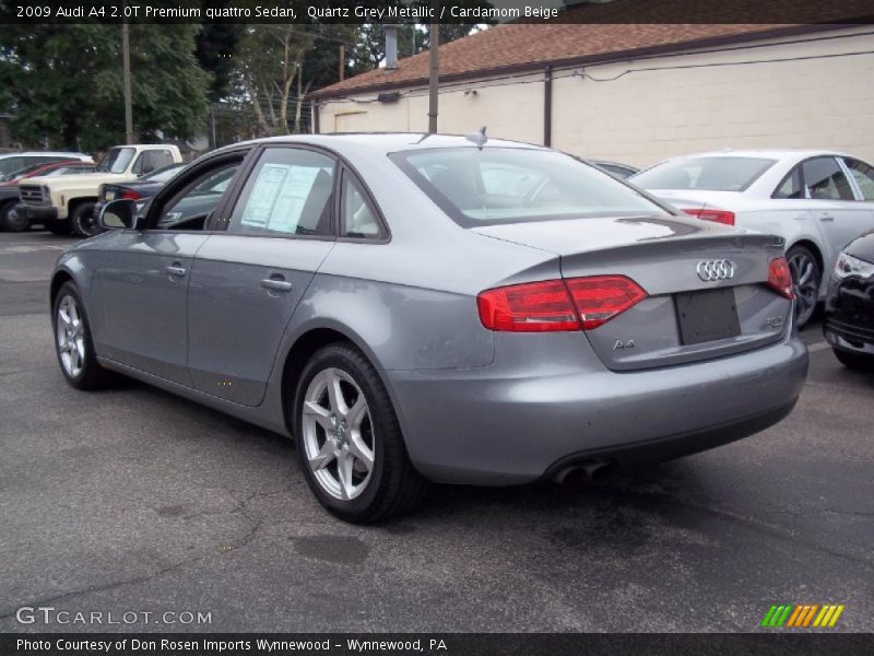 Quartz Grey Metallic / Cardamom Beige 2009 Audi A4 2.0T Premium quattro Sedan