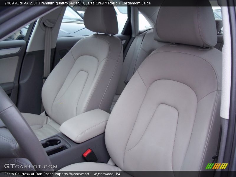 Quartz Grey Metallic / Cardamom Beige 2009 Audi A4 2.0T Premium quattro Sedan