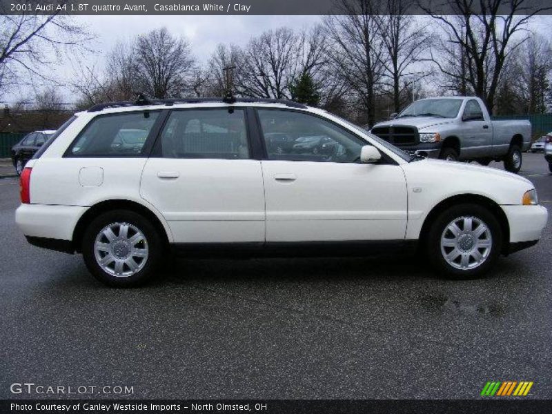 Casablanca White / Clay 2001 Audi A4 1.8T quattro Avant