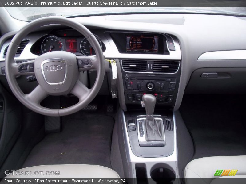 Quartz Grey Metallic / Cardamom Beige 2009 Audi A4 2.0T Premium quattro Sedan