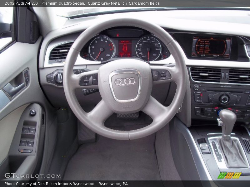 Quartz Grey Metallic / Cardamom Beige 2009 Audi A4 2.0T Premium quattro Sedan