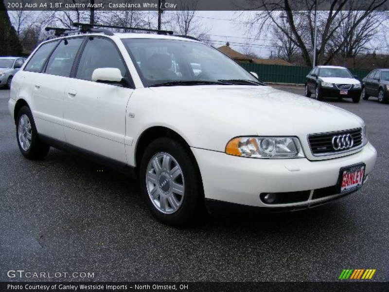 Casablanca White / Clay 2001 Audi A4 1.8T quattro Avant