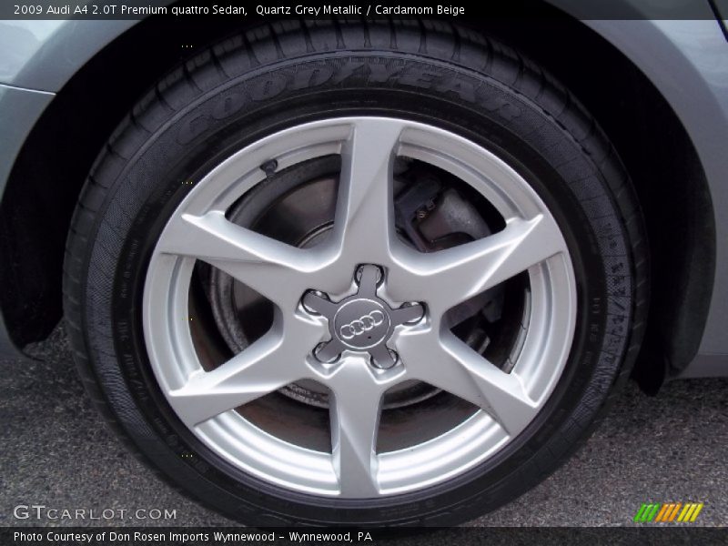 Quartz Grey Metallic / Cardamom Beige 2009 Audi A4 2.0T Premium quattro Sedan