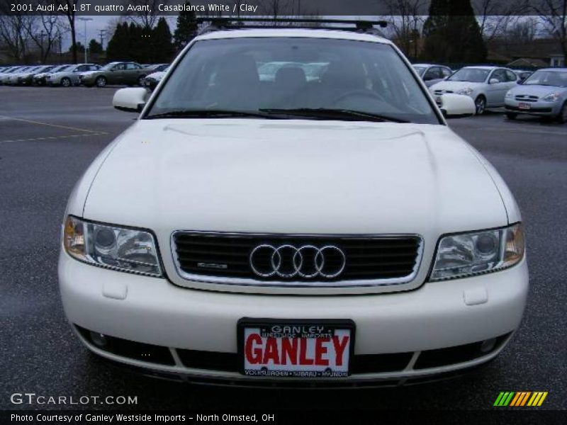 Casablanca White / Clay 2001 Audi A4 1.8T quattro Avant