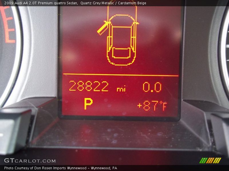 Quartz Grey Metallic / Cardamom Beige 2009 Audi A4 2.0T Premium quattro Sedan