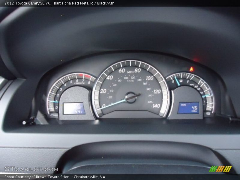 Barcelona Red Metallic / Black/Ash 2012 Toyota Camry SE V6