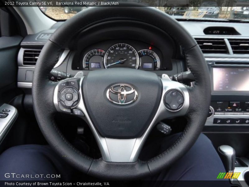 Barcelona Red Metallic / Black/Ash 2012 Toyota Camry SE V6