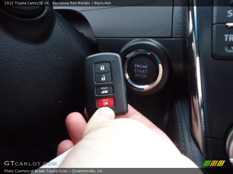 Barcelona Red Metallic / Black/Ash 2012 Toyota Camry SE V6
