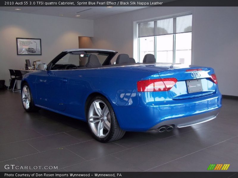 Sprint Blue Pearl Effect / Black Silk Nappa Leather 2010 Audi S5 3.0 TFSI quattro Cabriolet