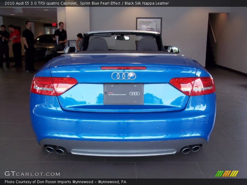 Sprint Blue Pearl Effect / Black Silk Nappa Leather 2010 Audi S5 3.0 TFSI quattro Cabriolet