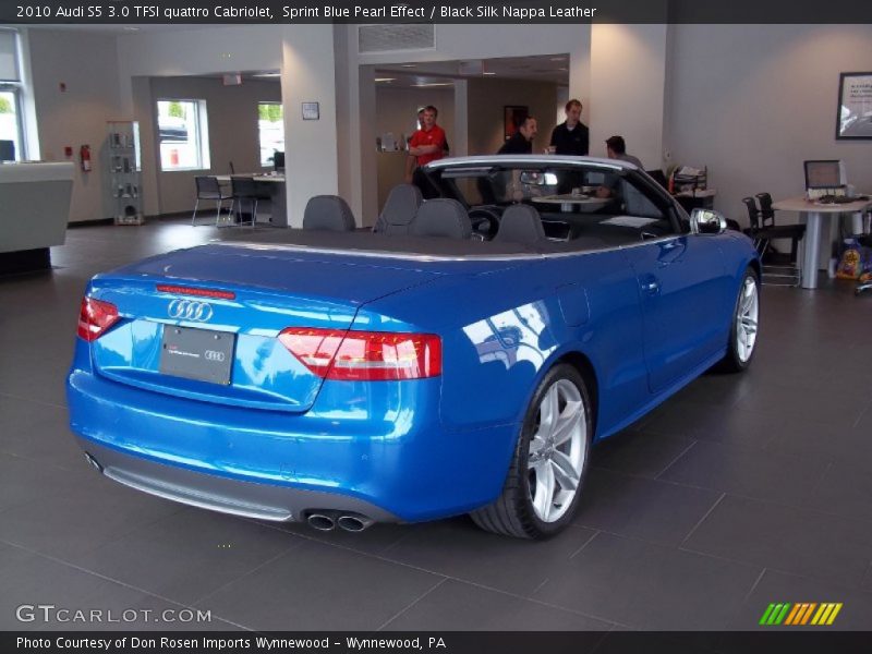 Sprint Blue Pearl Effect / Black Silk Nappa Leather 2010 Audi S5 3.0 TFSI quattro Cabriolet