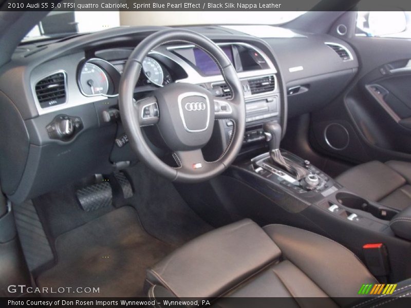 Black Silk Nappa Leather Interior - 2010 S5 3.0 TFSI quattro Cabriolet 