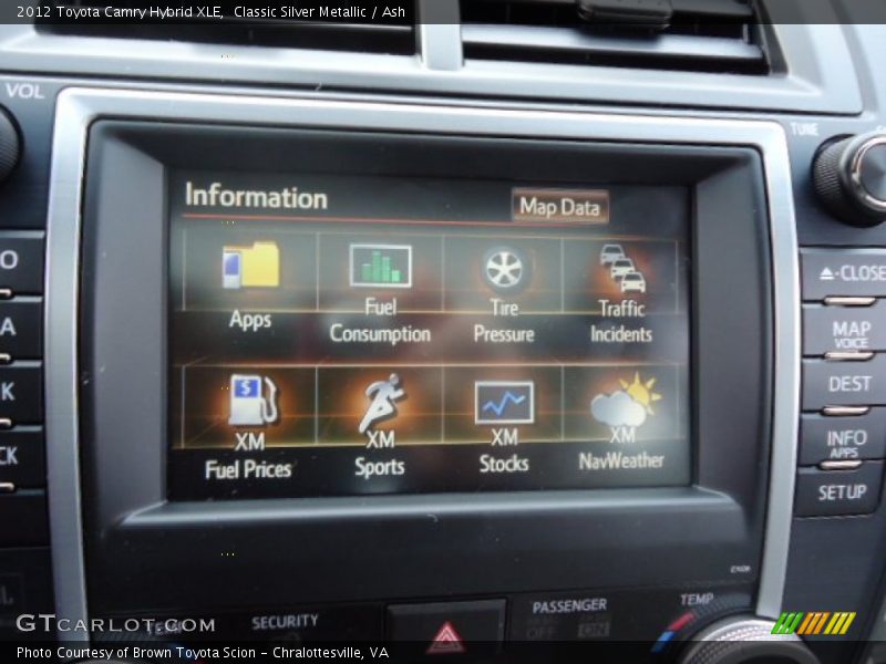 Classic Silver Metallic / Ash 2012 Toyota Camry Hybrid XLE
