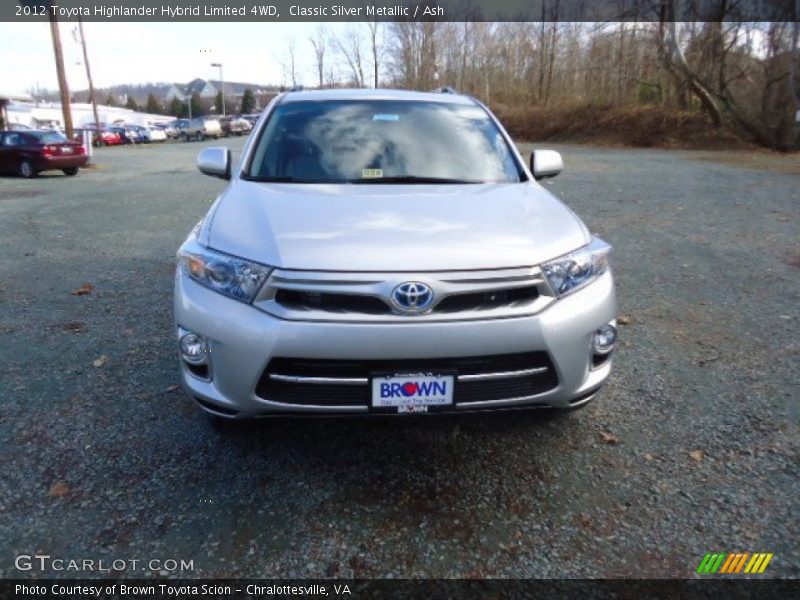 Classic Silver Metallic / Ash 2012 Toyota Highlander Hybrid Limited 4WD