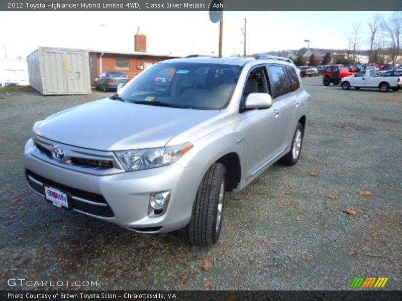 Classic Silver Metallic / Ash 2012 Toyota Highlander Hybrid Limited 4WD