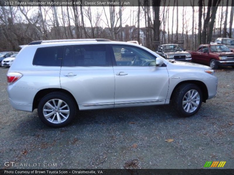 Classic Silver Metallic / Ash 2012 Toyota Highlander Hybrid Limited 4WD