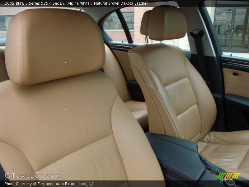 Alpine White / Natural Brown Dakota Leather 2009 BMW 5 Series 535xi Sedan