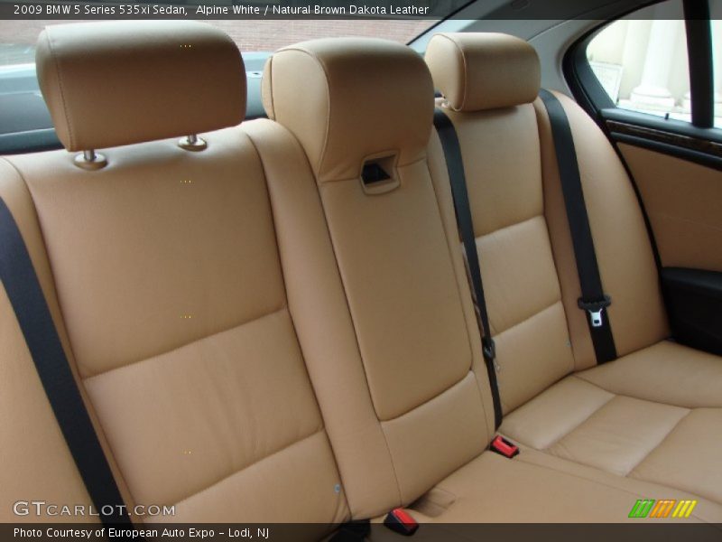 Alpine White / Natural Brown Dakota Leather 2009 BMW 5 Series 535xi Sedan
