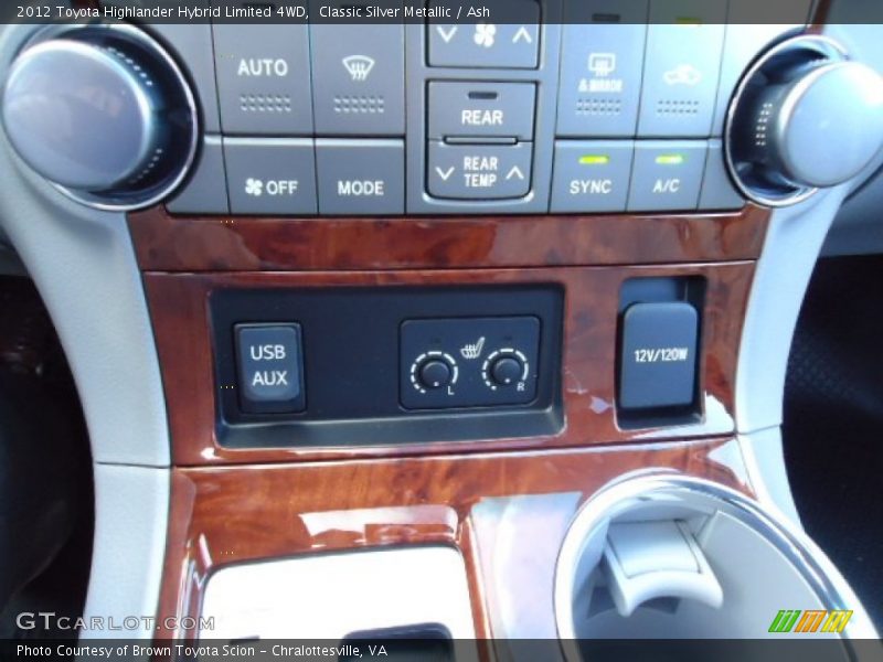 Classic Silver Metallic / Ash 2012 Toyota Highlander Hybrid Limited 4WD