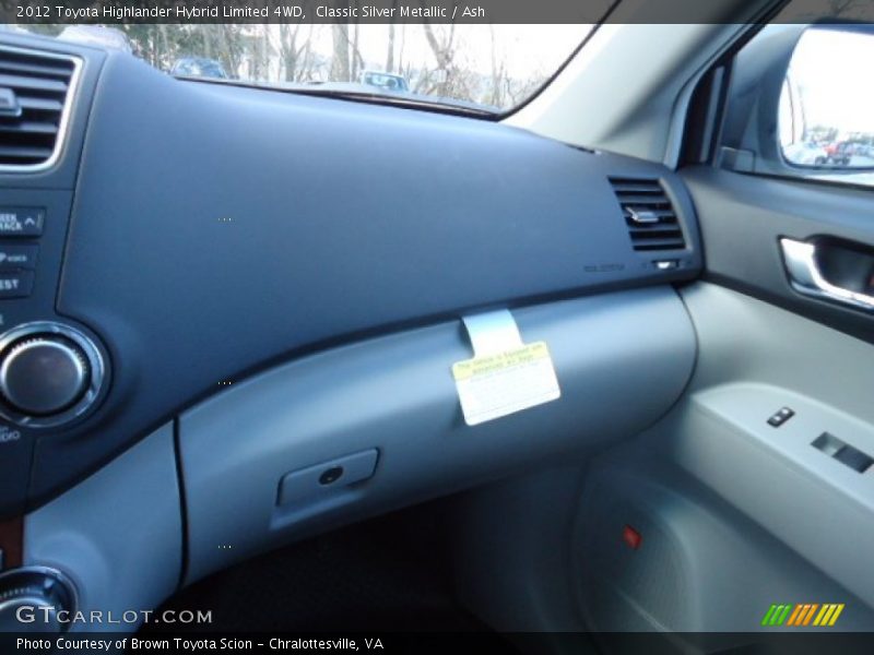 Classic Silver Metallic / Ash 2012 Toyota Highlander Hybrid Limited 4WD